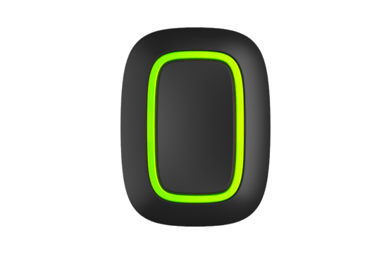 AJAX Button Black Bezdrôtové tiesňové tlačidlo